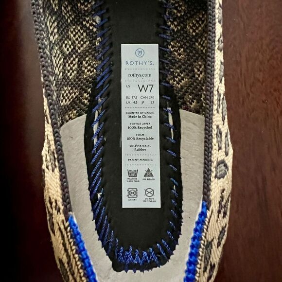 NWOB Women's Rothy's Animal‎ Leopard Cheetah Print Flats Loafers Shoes Size 7 - Picture 3 of 4